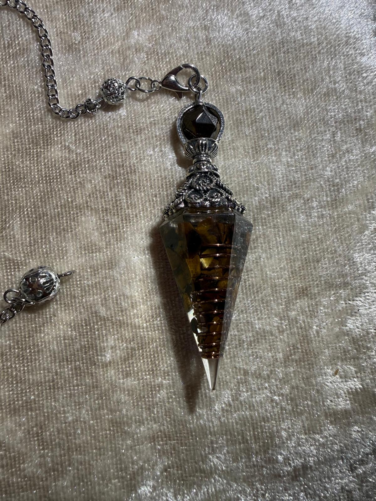 Pendule Divinatoire en Améthyste & Cuivre – Sagesse Spirituelle et Clairvoyance