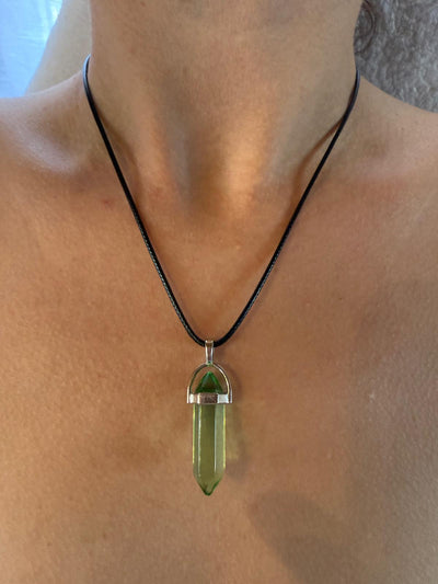 Collier aventurine verte - pierre prospérité chance abondance lithothérapire