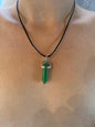 Collier Pendentif Cristal d'Aventurine Verte