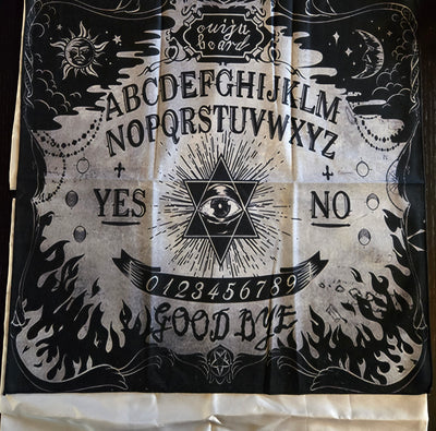 Tissu autel planche ouija spiritisme  - nappe contact spirituel divination occulte