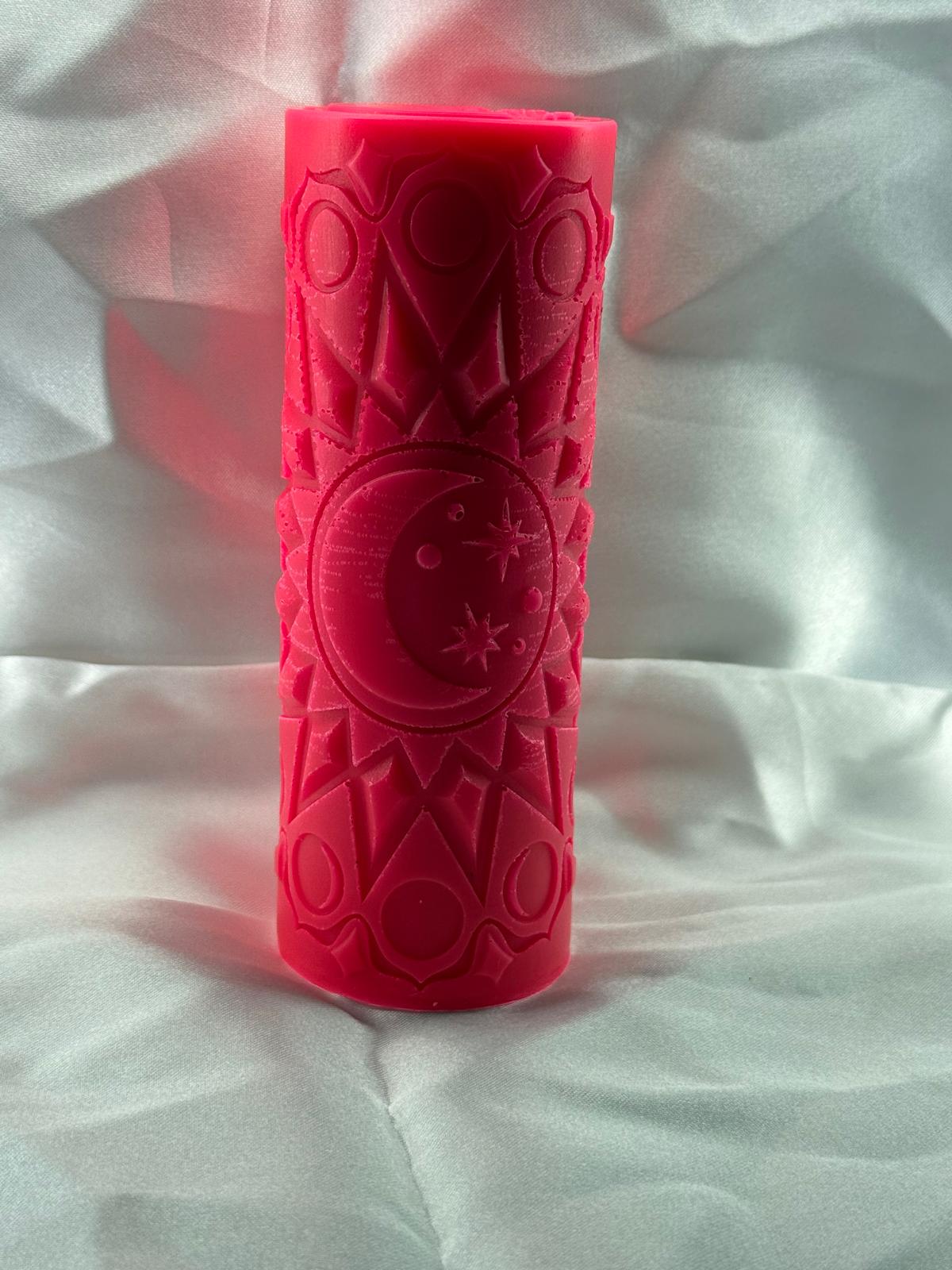 Bougie cycle lunaire phase lune étoile - décoration céleste mystique rituels