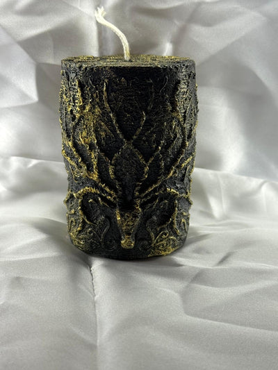 Bougie Cerf Cornu - Symbole Celtique de Pouvoir et Nature