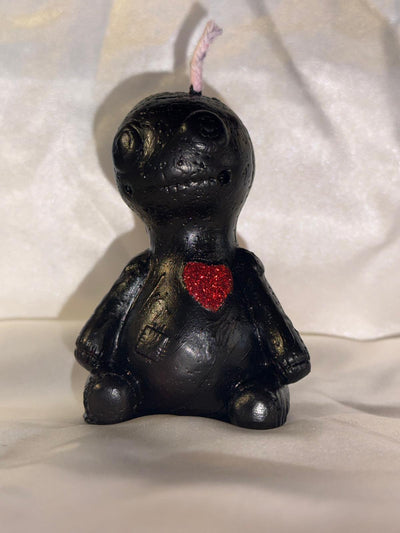 Bougie poupée vaudoo creepy cute - décoration gothique originale fantaisie