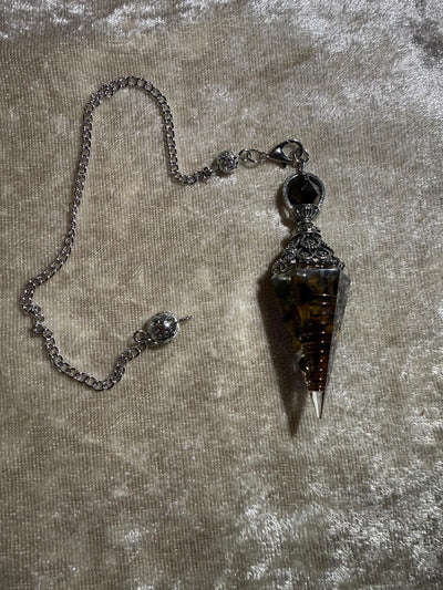 pendule divinatoire améthyste cuivre - clairvoyance sagesse spirituelle radiesthésie