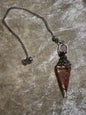 Pendule Divinatoire Quartz Rose & Cuivre – Amour Inconditionnel et Paix