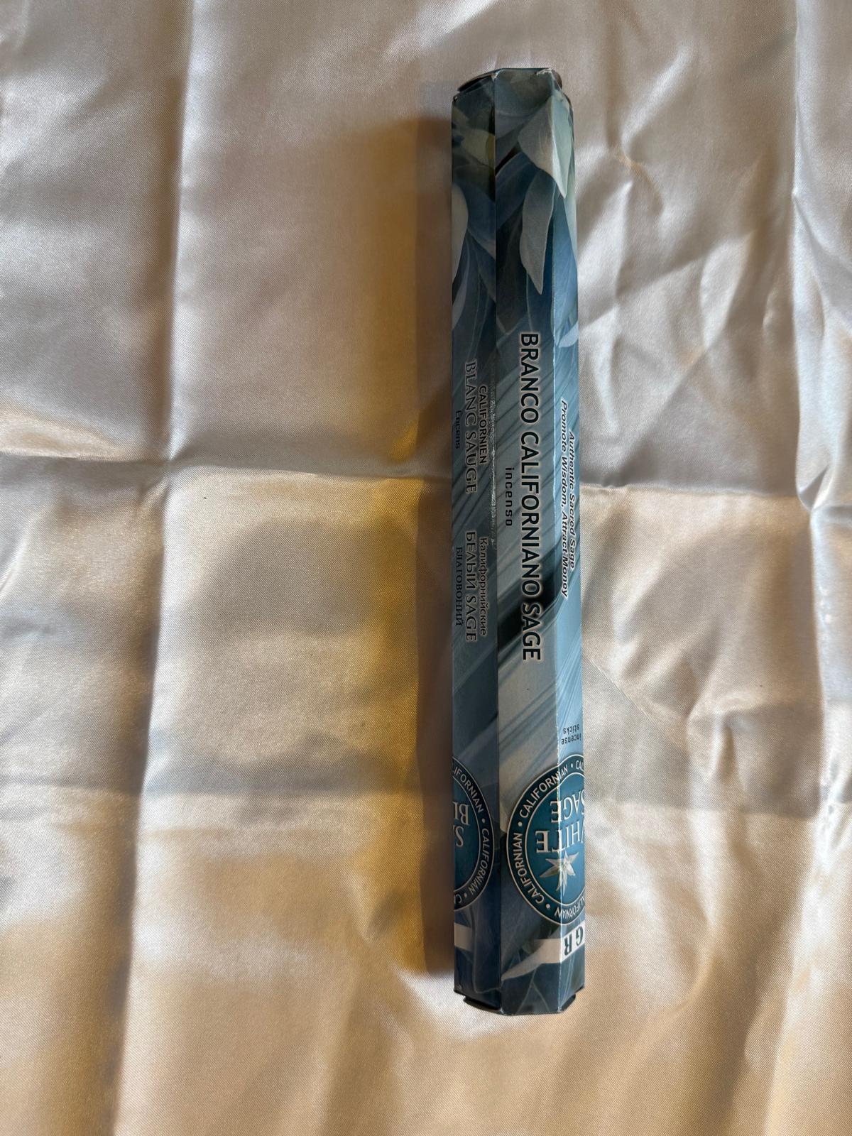 Bâton encens sauge blanche Californie - purification énergétique méditation rituel